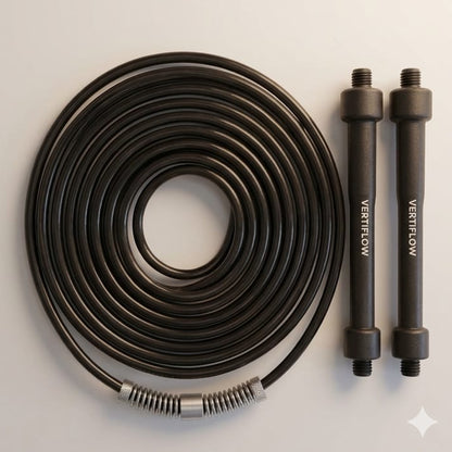 VERTIFLOW Flow Jump Rope – Adjustable Premium Speed Rope for Cardio & Training